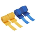 thumbnail image 1 of Uxcell Boxing Hand Wraps, Elastic Cotton Wrist Straps for Martial Arts Blue/Yellow 98 Inch, 1 of 7