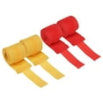 thumbnail image 1 of Uxcell Boxing Hand Wraps, Elastic Cotton Wrist Straps for Martial Arts Red/Yellow 98 Inch, 1 of 7