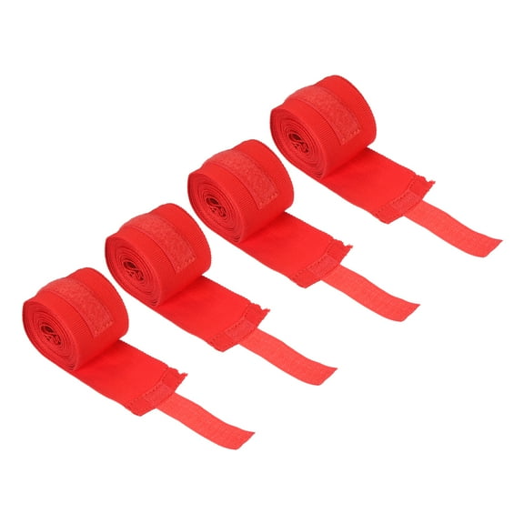 Uxcell Boxing Hand Wraps 98" Length Elastic Martial Arts Fist Bandages for Kickboxing, Red 4 Pack