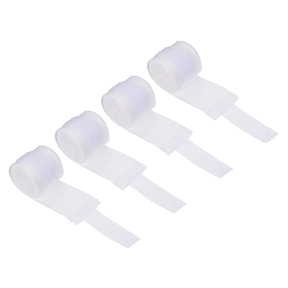 Uxcell Boxing Hand Wraps 98" Length Elastic Martial Arts Fist Bandages for Kickboxing, White 4 Pack