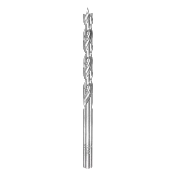 Uxcell Brad Point Drill Bit 5mm(13/64") Dia Straight Round Shank Drill Metric Brad Point Spiral Twist Drill Bits for Carpenter Woodworking Plastic Rubber