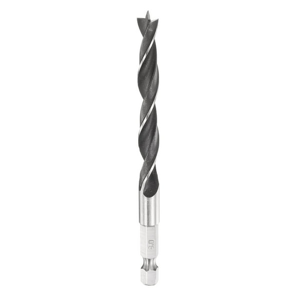 Uxcell Brad Point Drill Bit 8mm (5/16") Dia 1/4" Hex Shank Wood Drill Bits