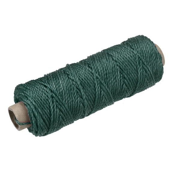 Uxcell Braid Nylon Mason Line Dark Green 50M/164 Feet 2MM Dia for DIY Projects
