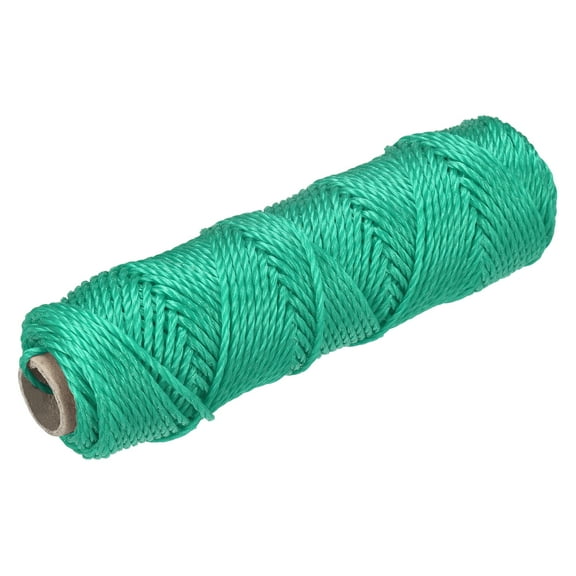 Uxcell Braid Nylon Mason Line Green 50M/164 Feet 3MM Dia for DIY Projects