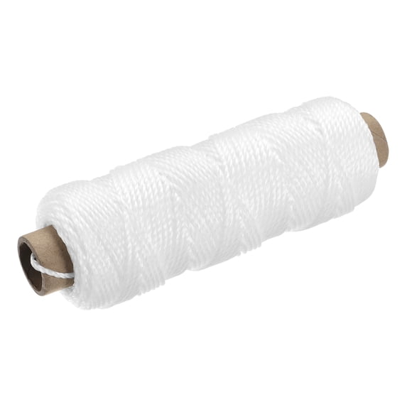 Uxcell Braid Nylon Mason Line White 50M/164 Feet 2MM Dia for DIY Projects