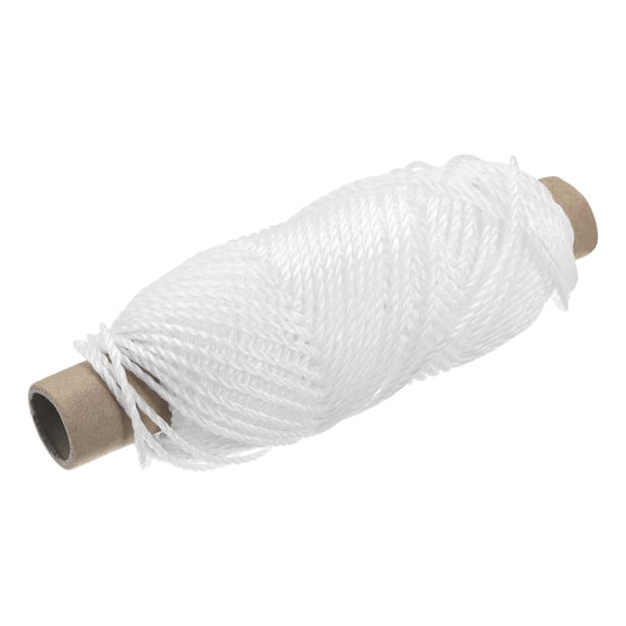 Uxcell Braid Nylon Mason Line White 50M/164 Feet 3MM Dia for DIY Projects