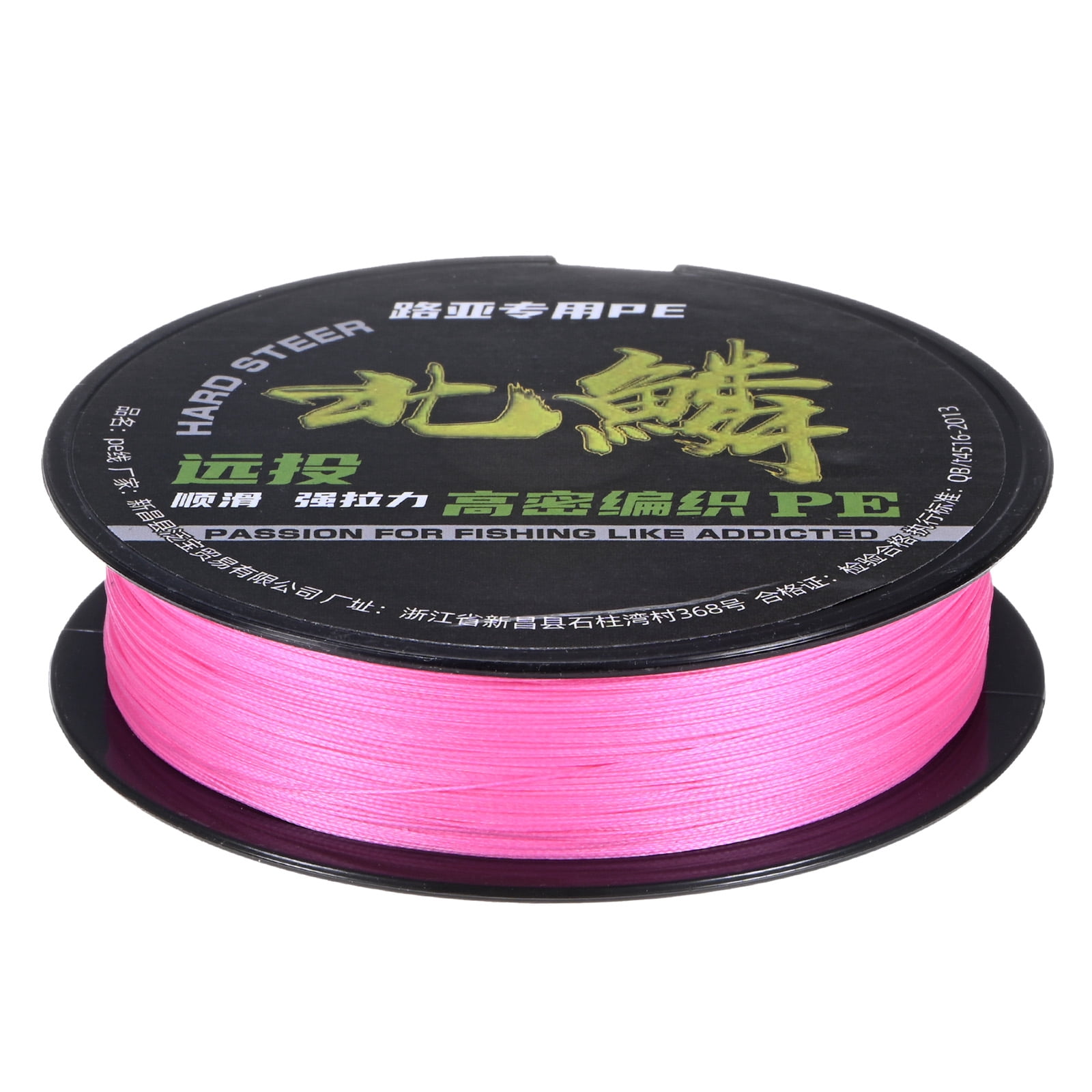 hot pink braided fishing line Python Hi-Vis Braid yard spools in six pound tests Neon Pink 9 Strand Braid