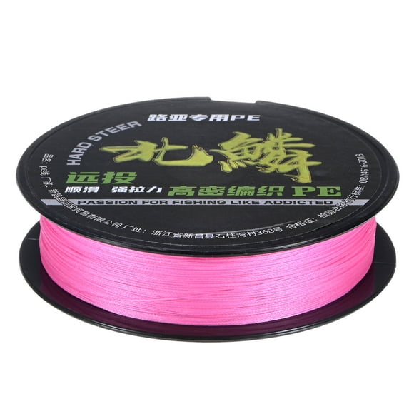 Uxcell Braided Fishing Line, 164 Yards 0.23mm Dia Abrasion Resistant Colored Fishing Line 8 Strand Zero Stretch [Pink]