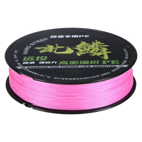 Uxcell Braided Fishing Line, 164 Yards 0.32mm Dia Abrasion Resistant Colored Fishing Line 8 Strand Zero Stretch [Pink]