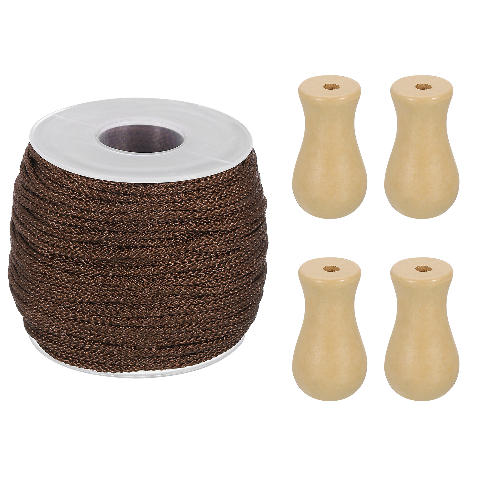 Uxcell Braided Lift Shade Cord, 1.8 mm 55 Yards/Roll Nylon Cord String