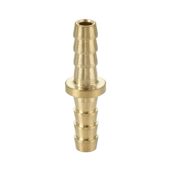 Uxcell Brass 3/16 to 3/16inch Straight Hollow Barb Hose Fitting