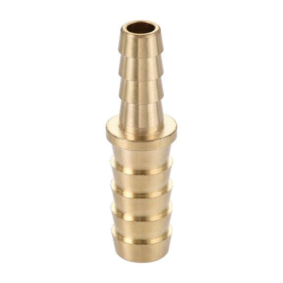 Uxcell Brass 3/8 to 1/4inch Straight Hollow Barb Hose Fitting