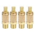 thumbnail image 1 of Uxcell Brass Air Pneumatic Mufflers G1/8 Male Top Adjustable Air Flow Speed Controller 4 Pack, 1 of 6