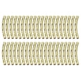 thumbnail image 1 of Uxcell Brass Curved Tube Beads, Texture Plating Noodles Spacer Bead for Jewelry Craft Making, Light Golden 2x20mm, 1 of 6