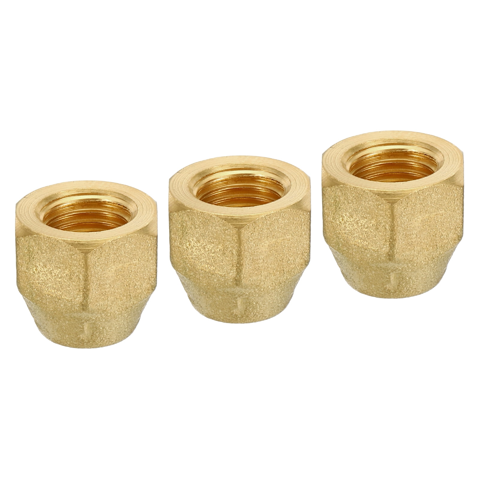Uxcell Brass Flare Cap 1/4 Flare Female Flared Tube Fitting Nut