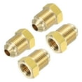 thumbnail image 1 of uxcell Tube Fitting Gas Adapter 3/8" Male x 1/4" Female Golden Brass 4 Pack, 1 of 6