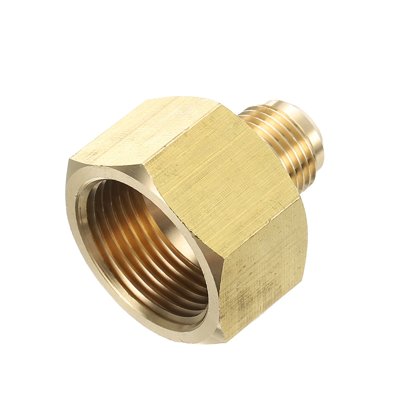 Uxcell Brass Pipe Fitting, 5/8 SAE Flare Connector Male Thread Adapter With Copper Tube For Air Conditioner HVAC System
