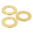 thumbnail image 1 of Uxcell Brass Flat Washer, 1 1/2" OD x 7/8" ID x 2mm Fenders Washers Assortment M22 Washer for Bolts,3 Pack, 1 of 6