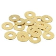 thumbnail image 1 of Uxcell Brass Flat Washer, 5/8" OD x 3/16" ID x 1mm Fenders Washers Assortment M5 Washer for Bolts,18 Pack, 1 of 6