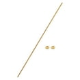 thumbnail image 1 of Uxcell Brass Fully Threaded Rod, M3x0.5mm Pitch Right Hand Threads Studs with Solid Brass Hex Nuts, 250mm/10" Long Threaded Screw Rods Fasteners for Anchors Bolts Hangers Clamps, 1 of 7
