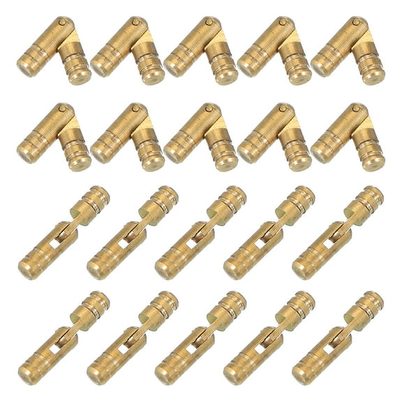 Uxcell Brass Hidden Cylinder Hinges Invisible Concealed Hinge for DIY Crafts and Jewelry Boxes 4 x 20 mm