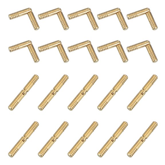 Uxcell Brass Hidden Cylinder Hinges for DIY Crafts and Jewelry Boxes 4 x 30 mm