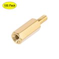 thumbnail image 1 of Uxcell Brass M2.5 13mm+6mm Male-Female Hex Standoff 100 Pack, 1 of 5