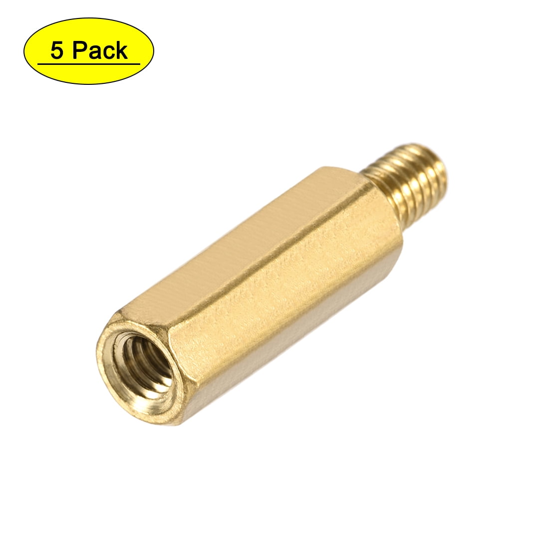 Aexit M4 x 10mm Binnendraad Messing Zeskant Afstandhouder Pijler Staaf