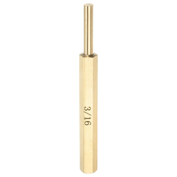Uxcell Brass Pin Punch 3/16" Non-marring Drive Punch for Watch Repair Automotive
