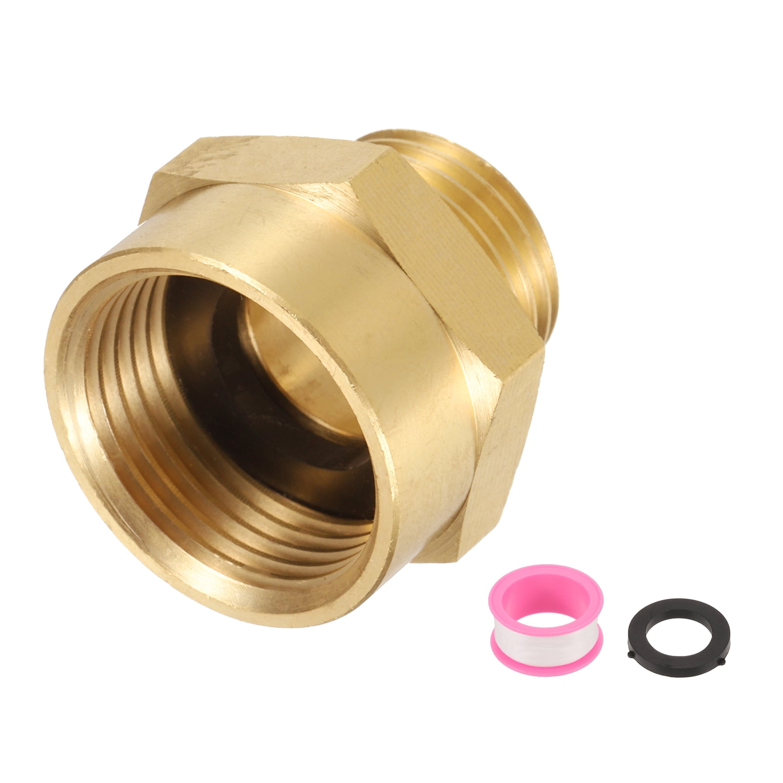 57480-1208 Messing Gartenschlauchadapter – 3/4 Zoll GHT X 1/2 Zoll NPT, 2 Stück, Goldfarben 57480-1208 Messing Gartenschlauchadapter – 3/4 Zoll GHT X 1/2 Zoll NPT, 2 Stück, Goldfarben