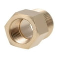 thumbnail image 1 of Uxcell Brass Pipe Fitting Male x Female Hex Bushing Adapter Length 0.94" x 0.67" 1, 1 of 3