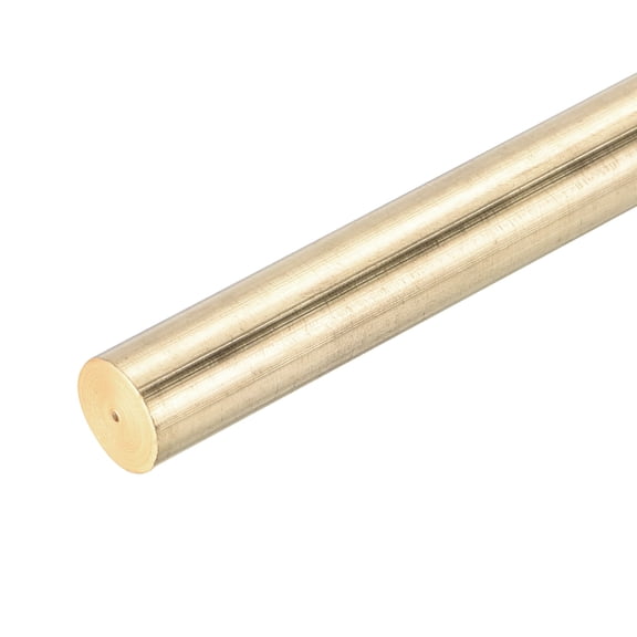 Uxcell Brass Rod,Brass Solid Round Rod 6mm Diameter 355mm Length Lathe Bar Stock for RC Model DIY Craft 1pcs