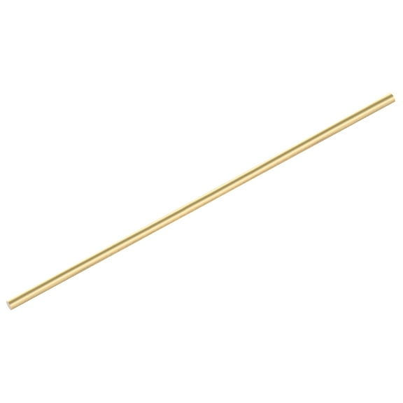 Uxcell Brass Rods 1/4" x 14" Brass Solid Round Rod for Handle Pin DIY Craft Material 1Pcs