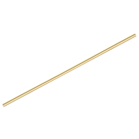 Uxcell Brass Rods 1/5" x 14" Brass Solid Round Rod for Handle Pin DIY Craft Material 1Pcs
