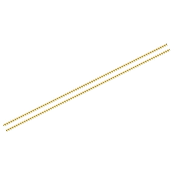 Uxcell Brass Rods 2/5" x 35" Brass Solid Round Rod for Handle Pin DIY Craft Material 2Pcs