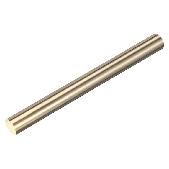 Uxcell Brass Rods 0.7" x 8" Brass Solid Round Rod for Handle Pin DIY Craft Material 1Pcs