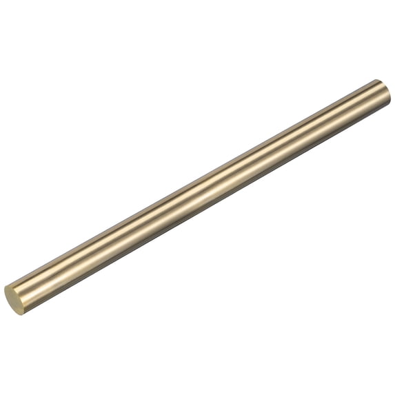 Uxcell Brass Rods 0.9" x 12" Brass Solid Round Rod for Handle Pin DIY Craft Material 1Pcs