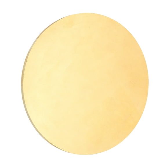 Uxcell Brass Round Plate, 0.12"(3mm) Thick 4"(102mm) Dia H65 Brass Round Disc Blank Round Metal Sheet Copper Circle Disc for Metal Stamping DIY Crafts