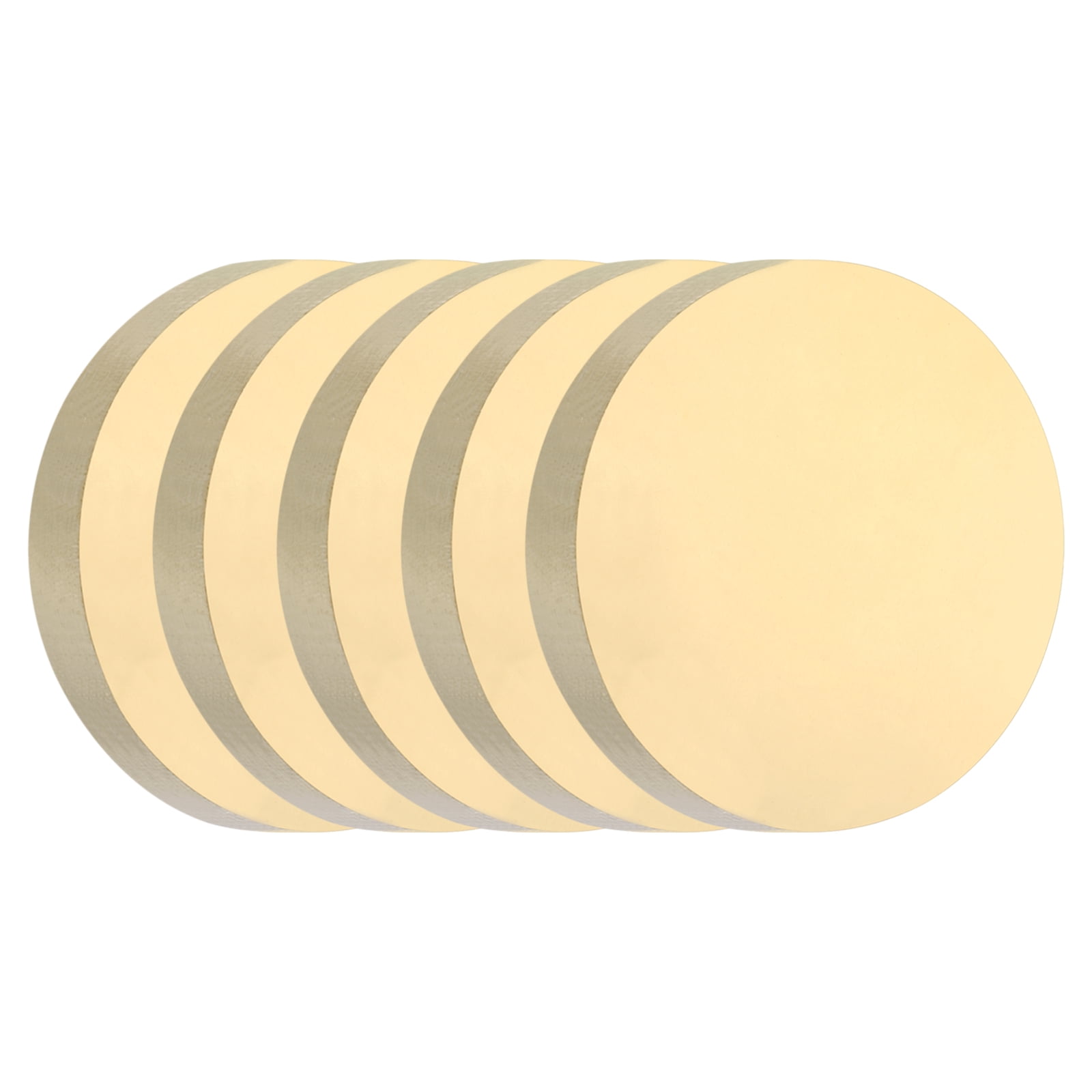 Uxcell Brass Round Plate, Brass Round Disc Blank Round Metal Sheet ...