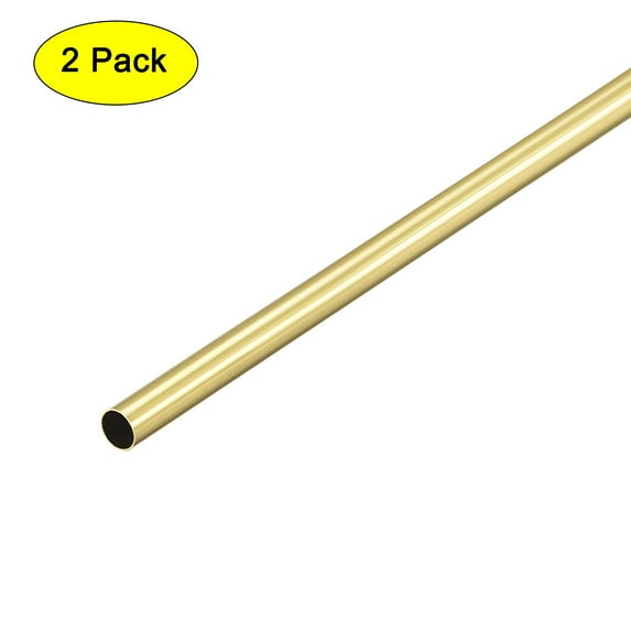 Uxcell Brass Round Tube Straight Pipe Tubing 5mm x 0.2mm