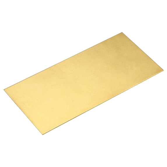 Uxcell Brass Sheet, 1 x H62 Metal Sheets Plates 8" Length x 4" Width x 0.024" Thickness