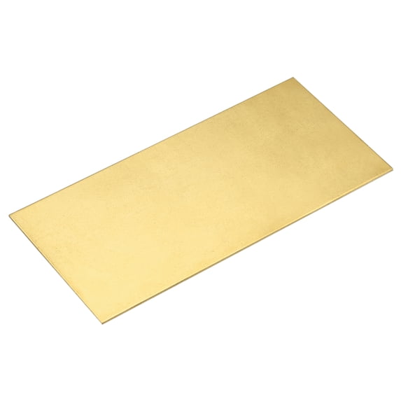 Uxcell Brass Sheet, 1 x H62 Metal Sheets Plates 8" Length x 4" Width x 0.05" Thickness