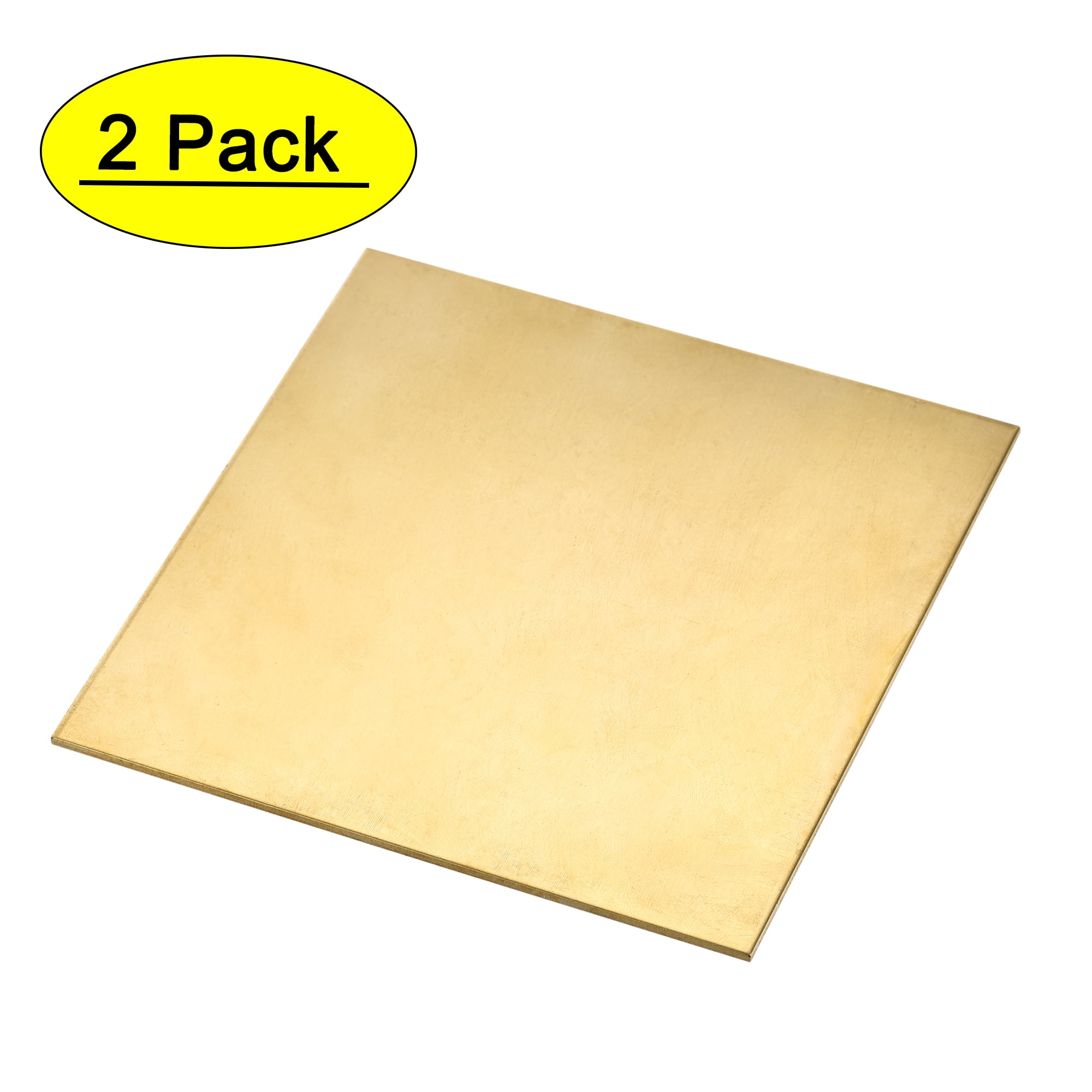 Uxcell Copper Sheet Metal Copper Plates 3.9 Length x 2 Width x 0.02  Thickness 2 Pack