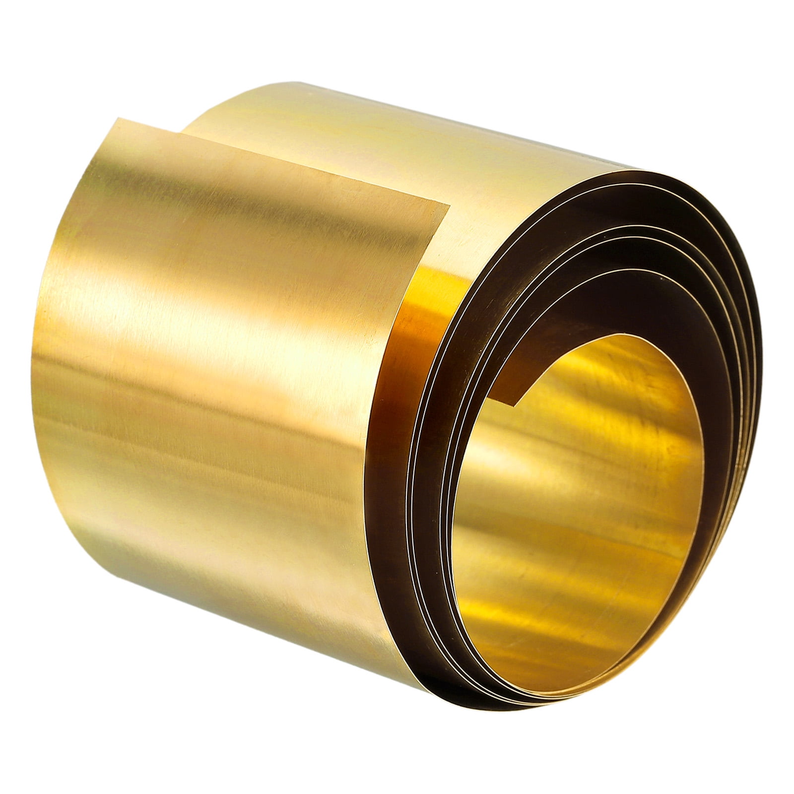 Uxcell Brass Sheet Roll, 0.2x50x1000mm Brass Foil Roll Brass Strip