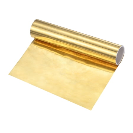 Uxcell Brass Sheet Roll, 39"x 4"x 0.0004"(LxWxT)Metal Foil Plate for Crafts/Electrical Repairs/DIY Project