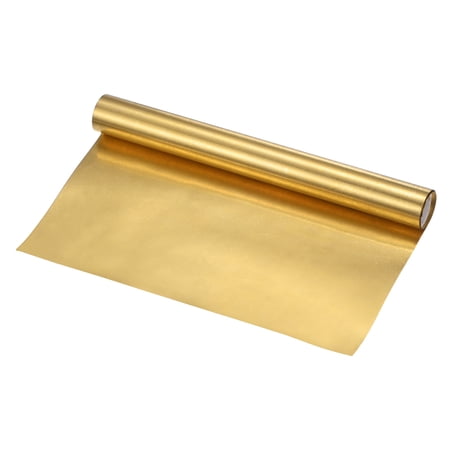 Uxcell Brass Sheet Roll, 39"x 8"x 0.0011"(LxWxT)Metal Foil Plate for Crafts/Electrical Repairs/DIY Project