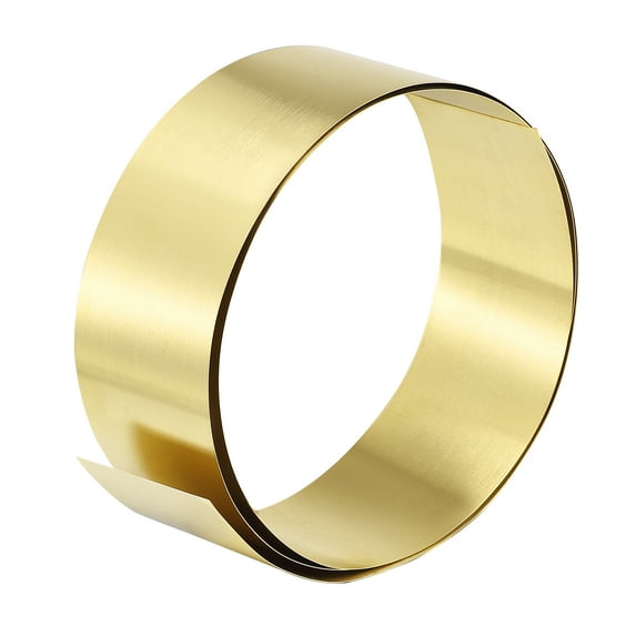 Uxcell Brass Sheet Roll Metal Foil Plate 1000mm Length x 50mm Width x 0.2mm Thickness
