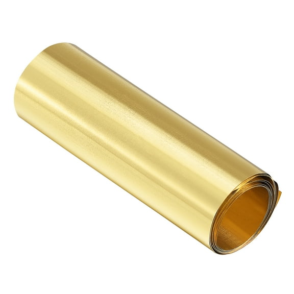 Uxcell Brass Sheet Roll Metal Foil Plates 1000mm Length x100mm Width x 0.03 Thickness