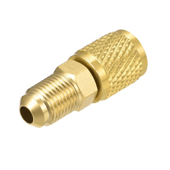 Uxcell Brass Straight Fitting 5/16SAE Male to 1/4SAE Female Thread Fittings