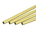 thumbnail image 1 of Uxcell Brass Tubing Seamless Straight Pipes Tubes 7mm x 0.3mm x 300mm, 1 of 5